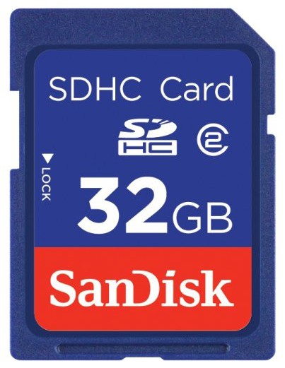 Флеш карта SD 32GB SanDisk SDHC Class 4