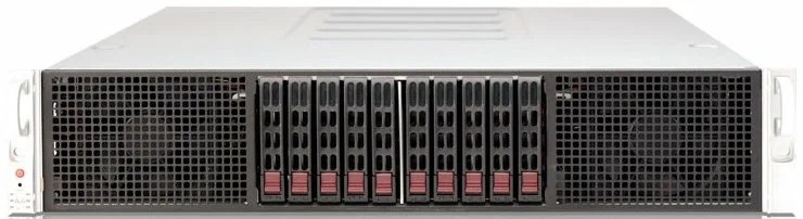 Серверная платформа Supermicro SuperServer 2U 2029GP-TR noCPU(2)Scalable/TDP 70-205W/ no DIMM(16)/ SATA RAID HDD(8)SFF/ supporting up to 6 GPUs/ 2x200