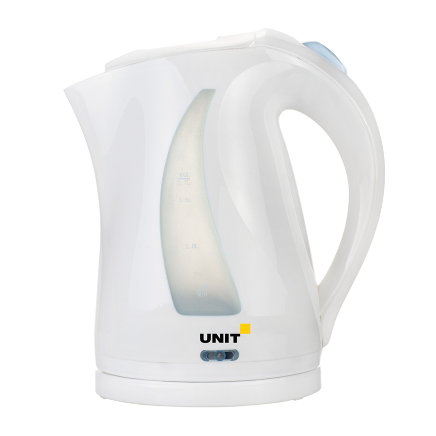 Чайник электрический UNIT UEK-243, пластик, 1.7л., 2000Вт. (белый)