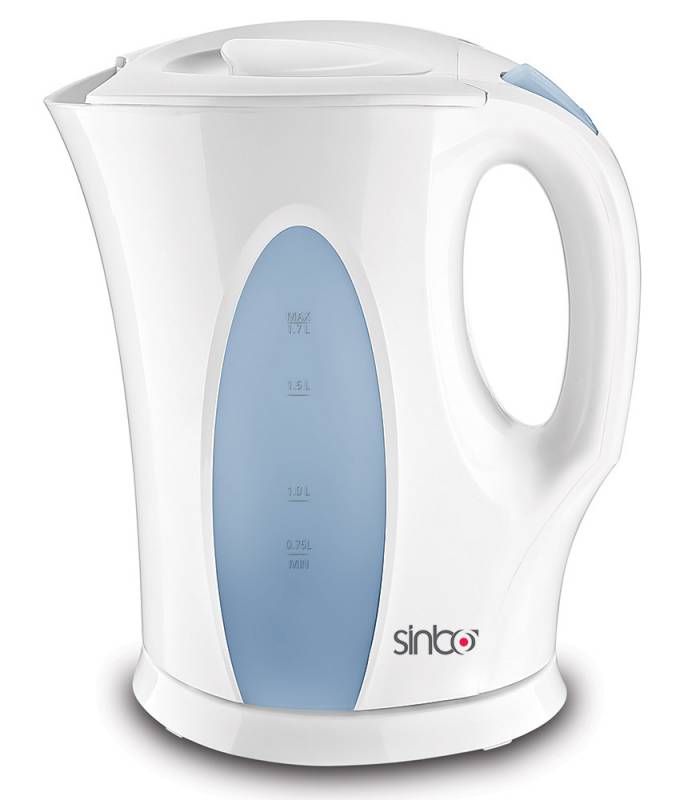 Чайник электрический Sinbo SK 7347 1.7л. 2200Вт белый/синий (корпус: пластик)