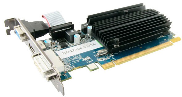 Видеокарта Sapphire AMD Radeon HD 6450 (PCI-E 1024Mb 64bit DDR3 DVIx1/HDMIx1/CRTx1 oem), 11190-02-10G 