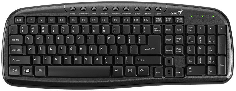 Клавиатура,Genius KB-M225C USB,Black, wired, 31310479102