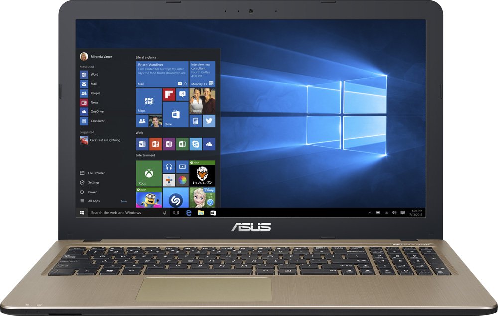 Ноутбук Asus X540LA-XX1007 i3-5005U (2.0)/4G/500G/15.6" HD GL/Int:Intel HD 5500/noODD/BT/ENDLESS Chocolate Black