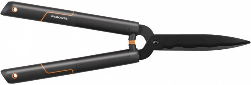 Ножницы для живой изгороди Fiskars SingleStep HS22 черный/оранжевый (114730)