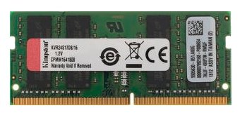 Оперативная память KINGSTON  KVR32S22D8/16,  SO-DIMM,  DDR4,  3200 МГц 