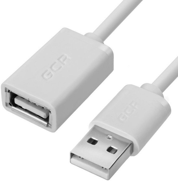 Удлинитель Greenconnect 0.15m USB 2.0, AM/AF, белый, литой, 30/30 AWG, морозостойкий, GCR-UEC5M-AA-0.15m, GCR-UEC5M-AA-0.15m