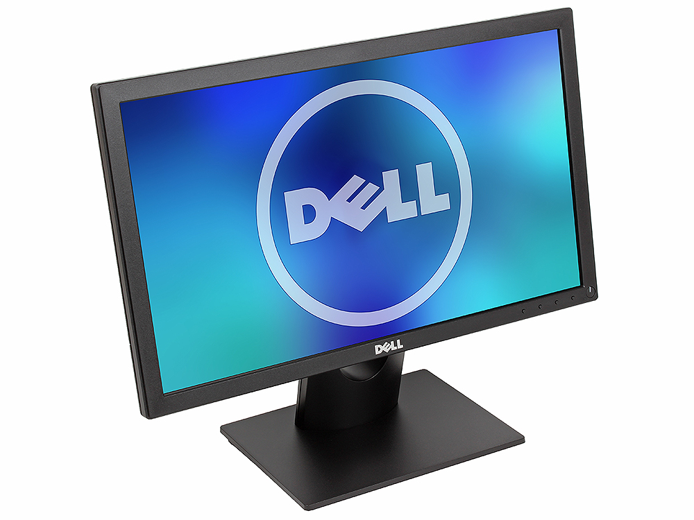 Монитор Dell E1916He, 18.5", широкоформатный, LED, 1366x768, 5 мс, 90°/65°, VGA, DisplayPort, чёрный