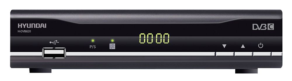 Ресивер DVB-C Hyundai H-DVB820 черный