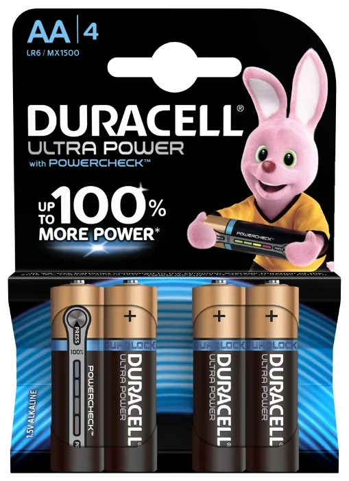 Батарейка,Duracell Ultra Power LR6 AA 4шт