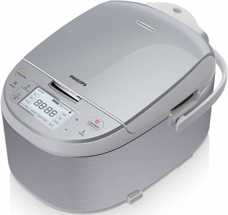 Мультиварка Philips HD3095/03 4л 860Вт серебристый/серый