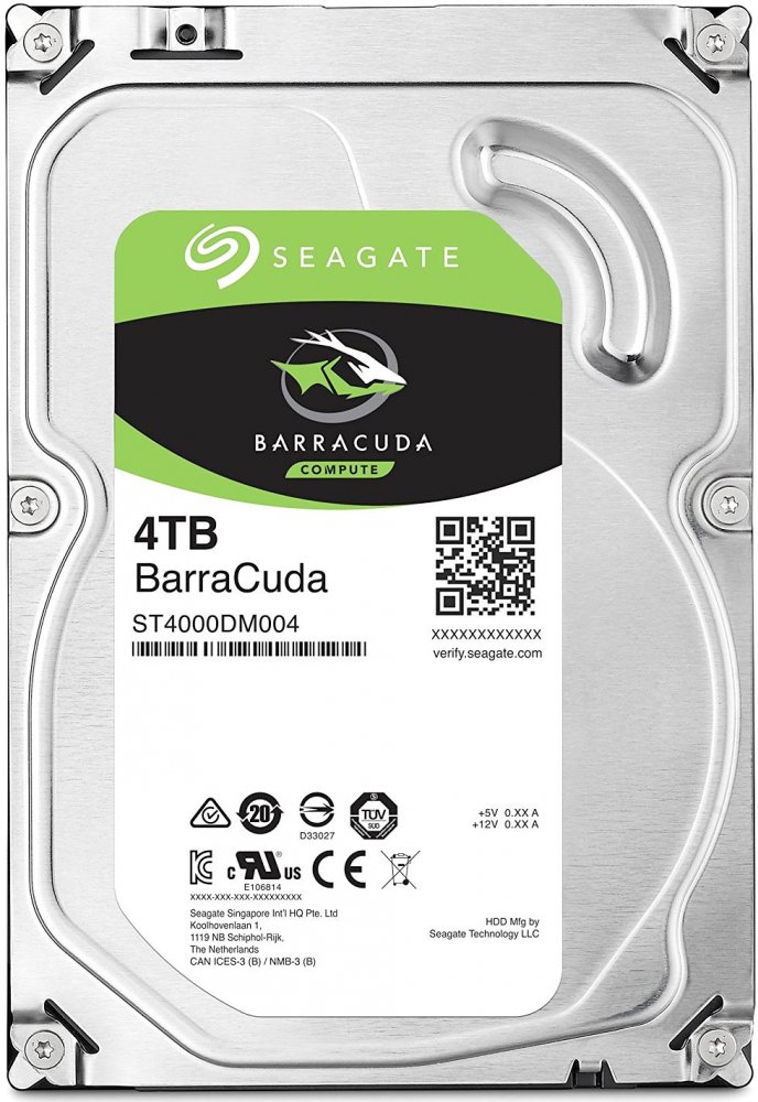 Жесткий диск,4 TB,Seagate,SATA-III,256Mb Cache, ST4000DM004              