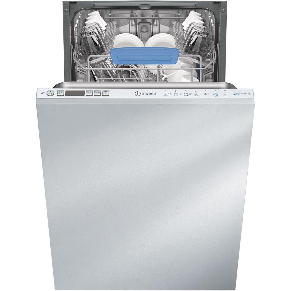 Встраиваемая посудомоечная машина INDESIT DISR 57H96 Z, 7 программ, 10 комплектов, цифровой дисплей, отсрочка пуска 1-12 ч, потребление 9л, Aquastop