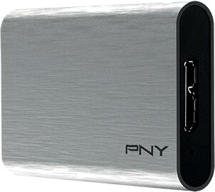 Твердотельный накопитель PNY 240GB Portable SSD Elite 1050S USB 3.1 Gen 1 R/W 430/400MB/s, Silver, PSD1CS1050S-240-RB