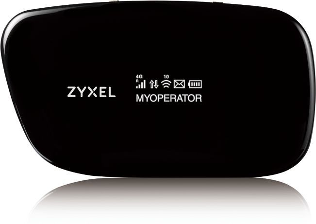 Маршрутизатор ZYXEL WAH7608 Portable LTE Cat.4 Wi-Fi router. 802.11n (2,4 GHz) 300 Mb/s, mini SIM card, LTE/3G/2G, micro USB power supply, ready for e