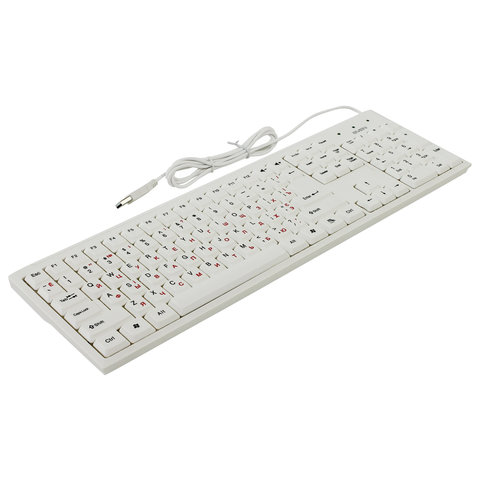 Клавиатура,SVEN Standard 303, USB белая, SV-03100303UW