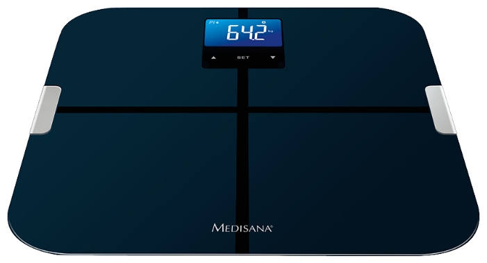 Весы напольные электронные Medisana BS 440 Connect черный макс.180кг