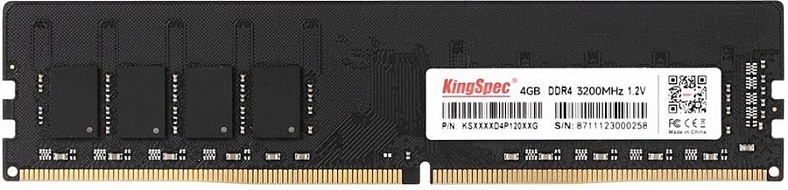 Оперативная память KingSpec  KS3200D4P12004G,  DIMM,  DDR4,  3200 МГц 