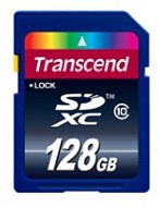Secure Digital TRANSCEND  TS128GSDXC10, 128Gb,  SDHC,  Class 10 