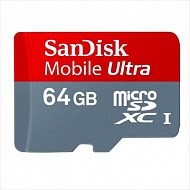 Память Micro Secure Digital Card 64 GB, (MicroSD) Class 10 SanDisk, SDSDQU(A)-064G-U46A, 64Gb,  MicroSDHC,  Class 10