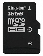 Карта памяти KINGSTON  SDC10/16GBSP, 16Gb,  MicroSDHC,  Class 10 