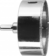 Коронка ЗУБР "ЭКСПЕРТ" алмазная в сборе по кафелю, керамике с центрирующим сверлом и имбусовым ключом, зерно 60, 80мм, 29850-80