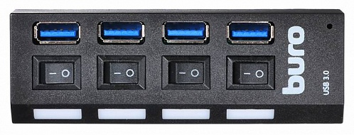 Концентратор USB BURO  BU-HUB4-U3.0-L 