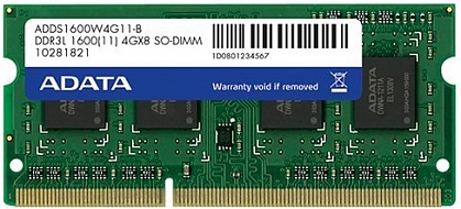 Оперативная память ADATA Premier ADDS1600W4G11-S,  SO-DIMM,  DDR3,  1600 МГц 