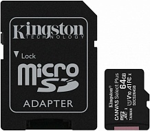 Карта памяти KINGSTON  SDCS2/64GB,  MicroSDHC,  Class 10 
