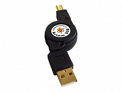Кабель-рулетка,Konoos KCR-USB2-AMBM-0.75, USB 2.0 Pro 0.75m