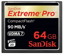 Карта памяти SANDISK  SDCFXPS-064G-X46, 64Gb,  Compact Flash 