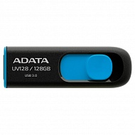 Флеш накопитель 128GB A-DATA UV128, USB 3.0, черный/синий, 128Gb,  USB 3.0