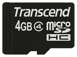 Карта памяти TRANSCEND  TS4GUSDHC4, 4Gb,  MicroSDHC,  Class 4 