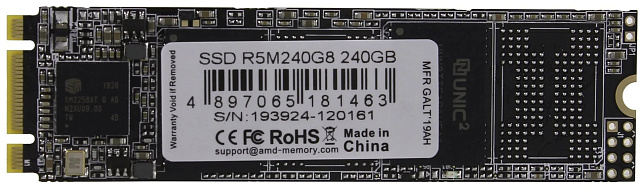 Твердотельный накопитель AMD  R5M240G8, 240Gb,  SATA-III 