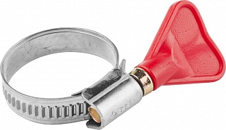 Хомуты ЗУБР "ЭКСПЕРТ" "Бабочка", нерж. сталь, накатная лента 9 мм, 20-32 мм, 2 шт