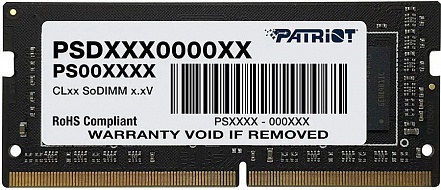 Оперативная память PATRIOT  PSD44G266681S,  SO-DIMM,  DDR4,  2666 МГц 