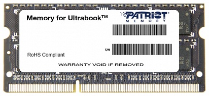 Оперативная память Patriot Memory  PSD38G1600L2S, 8Gb,  SO-DIMM,  DDR3,  1600 МГц 