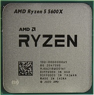 Процессор AMD Ryzen 5 5600X, Socket-AM4, 3700МГц,  ядер: 6 