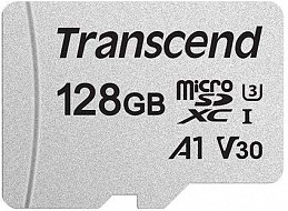Карта памяти TRANSCEND  TS128GUSD300S,  MicroSDXC,  Class 10 