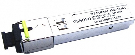 Модуль OSNOVO  SFP-S1SC18-F-1550-1310-I 