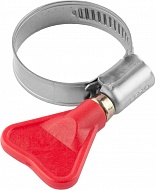 Хомуты ЗУБР "ЭКСПЕРТ" "Бабочка", нерж. сталь, накатная лента 9 мм, 20-32 мм, 100 шт