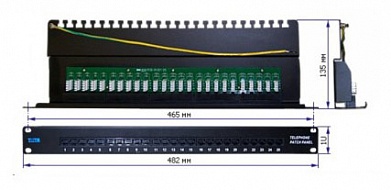 Патч-панель Lanmaster  TWT-PP25TEL45 