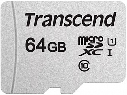 Карта памяти TRANSCEND  TS64GUSD300S,  MicroSDHC,  Class 10 