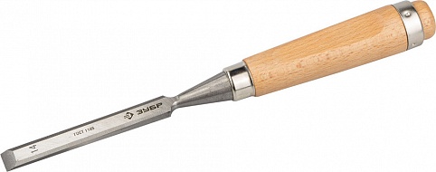 Стамеска-долото ЗУБР "ЭКСПЕРТ" с деревянной ручкой, хромованадиевая, 14мм