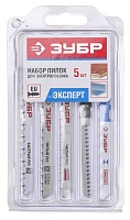 Набор пилок для лобзика ЗУБР 6545 15580-H5 