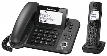 Проводной телефон + радиотрубка PANASONIC  KX-TGF310RUM 