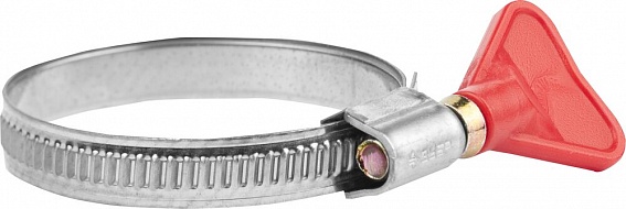 Хомуты ЗУБР "ЭКСПЕРТ" "Бабочка", нерж. сталь, накатная лента 9мм, 35-50 мм, 2 шт