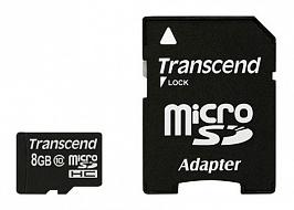 Карта памяти TRANSCEND  TS8GUSDHC10, 8Gb,  MicroSDHC,  Class 10 