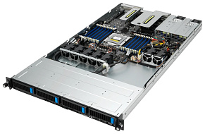 Платформа ASUS  RS500A-E12-RS4U, 1U Rack,  Socket-SP5,  БП: ДА 