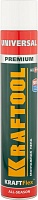 Пена PREMIUM монтажная, KRAFTOOL 41173, адаптерная, всесезонная, 750мл
