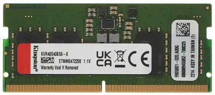 Оперативная память KINGSTON  KVR48S40BS6-8,  SO-DIMM,  DDR5,  4800 МГц 